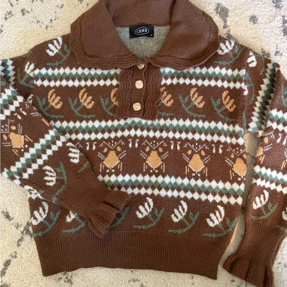 Cider Patterned Sweater
